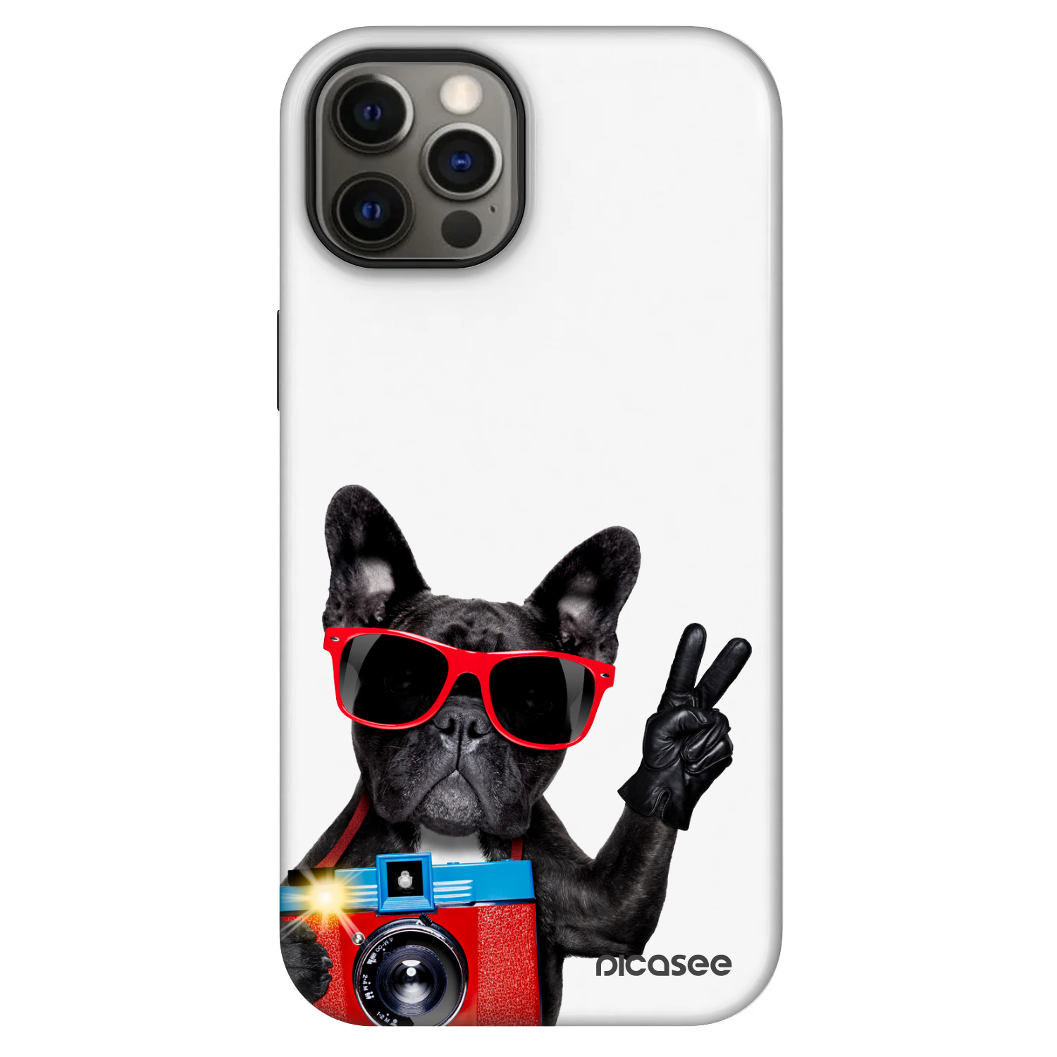 Picasee Fashion Case MagSafe für Apple iPhone 12 Pro - Französische Bulldogge