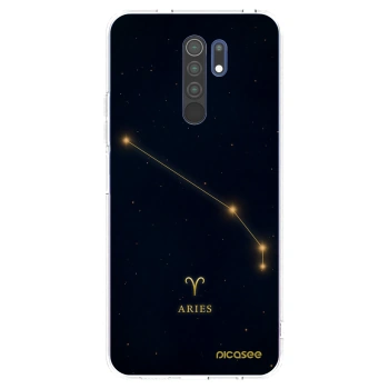 Picasee Xiaomi Redmi 9 Hülle - Transparentes Silikon - ARIES