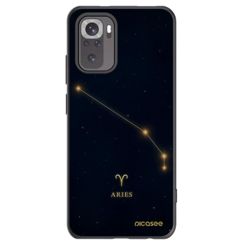 Picasee Xiaomi Redmi Note 10S Hülle - Schwarzes Silikon - ARIES