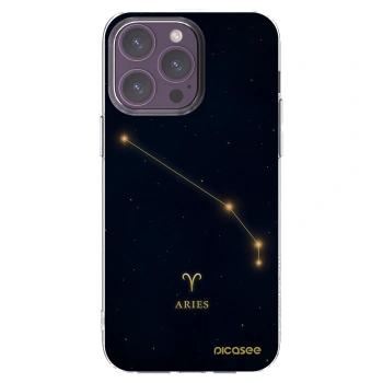 Picasee Apple iPhone 14 Pro Max Hülle - Transparentes Silikon - ARIES