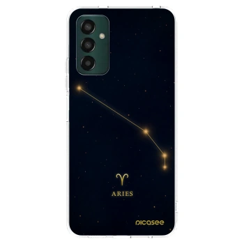 Picasee Samsung Galaxy M13 M135F Hülle - Transparentes Silikon - ARIES