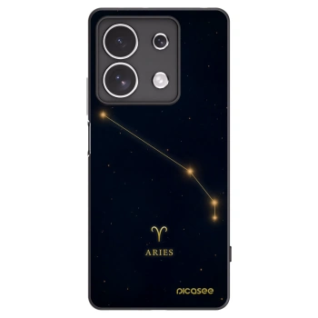 Picasee Xiaomi Redmi Note 13 4G Hülle - Schwarzes Silikon - ARIES