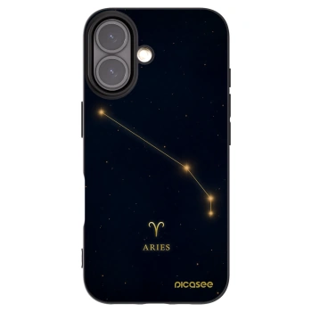 Picasee Apple iPhone 16 Hülle - Schwarzes Silikon - ARIES