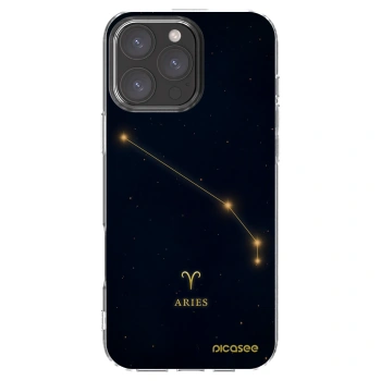 Picasee Apple iPhone 16 Pro Max Hülle - Transparentes Silikon - ARIES
