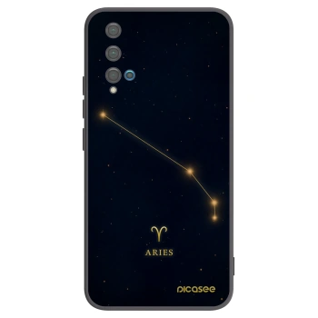 Picasee Huawei Nova 5T Hülle - Schwarzes Silikon - ARIES