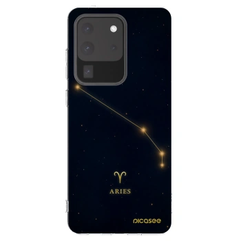 Picasee Samsung Galaxy S20 Ultra 5G G988F Hülle - Transparentes Silikon - ARIES