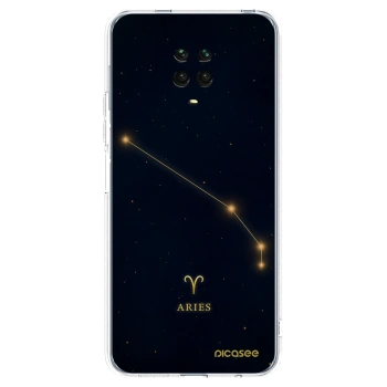 Picasee Xiaomi Redmi Note 9 Pro Hülle - Transparentes Silikon - ARIES