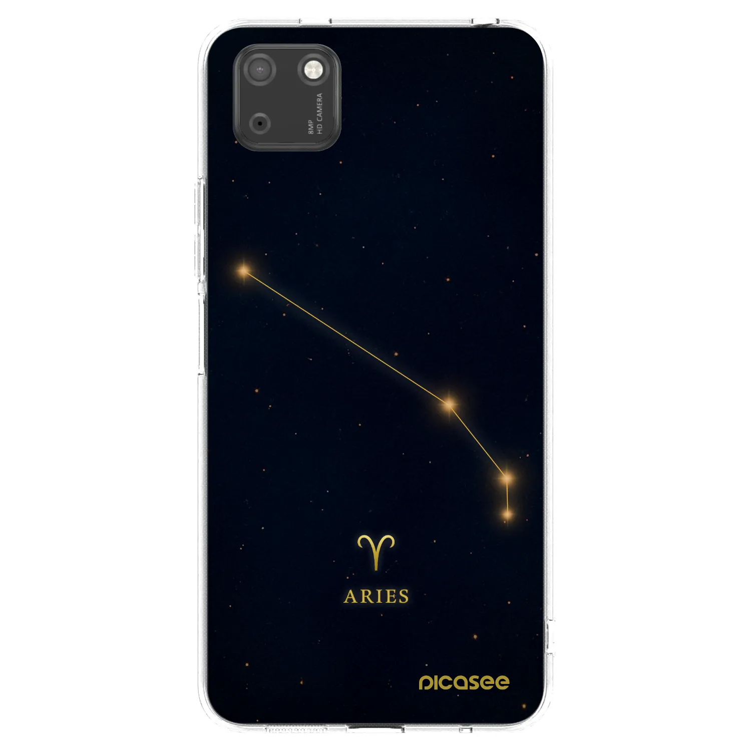 Picasee Huawei Y5P Hülle - Transparentes Silikon - ARIES