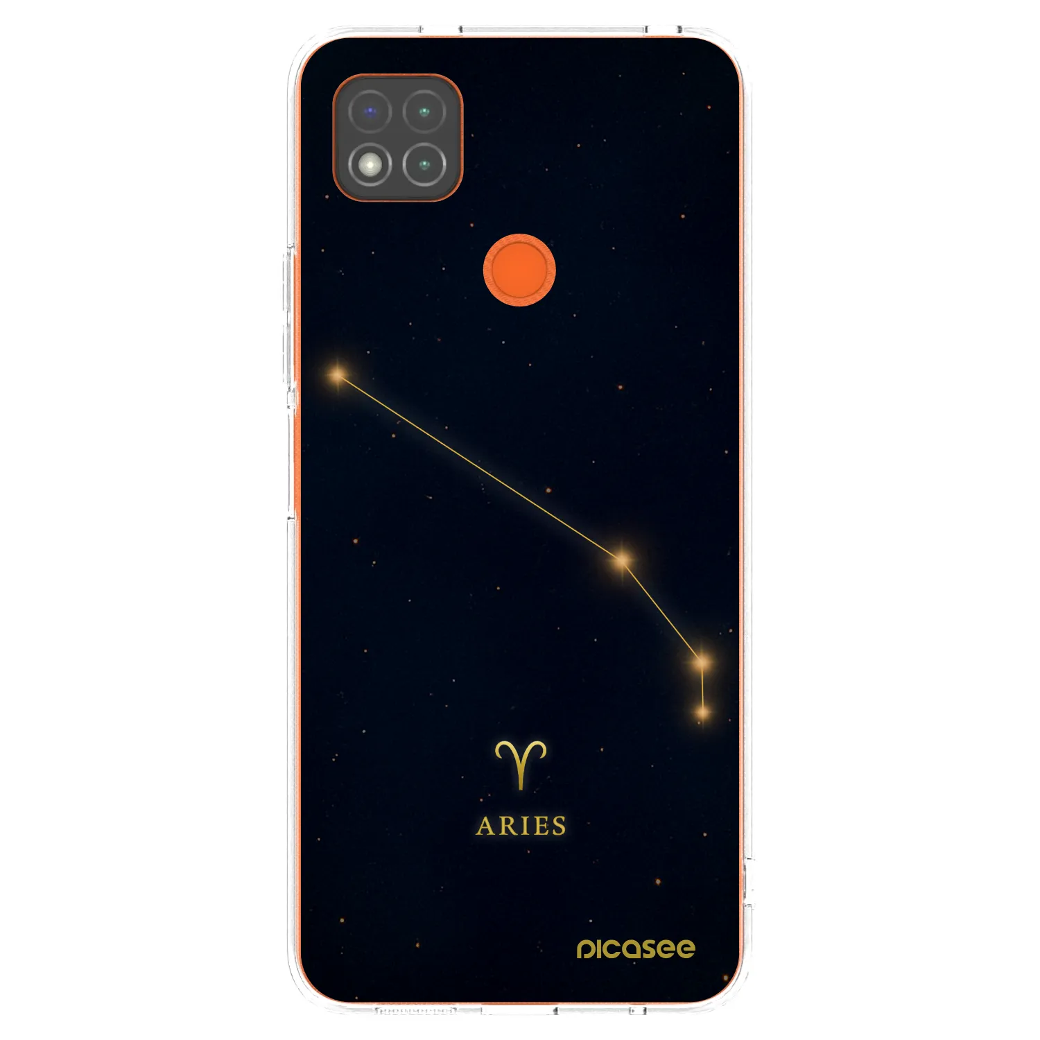 Picasee Xiaomi Redmi 9C Hülle - Transparentes Silikon - ARIES