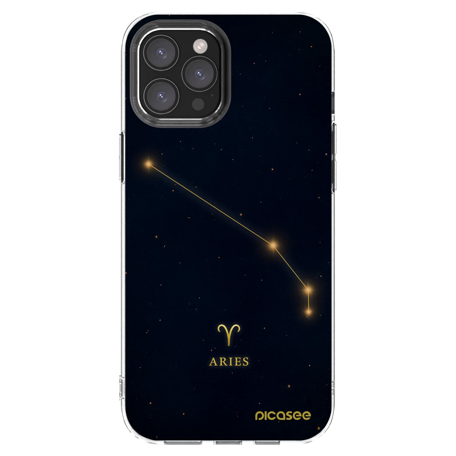 Picasee Apple iPhone 12 Pro Max Hülle - Transparentes Silikon - ARIES