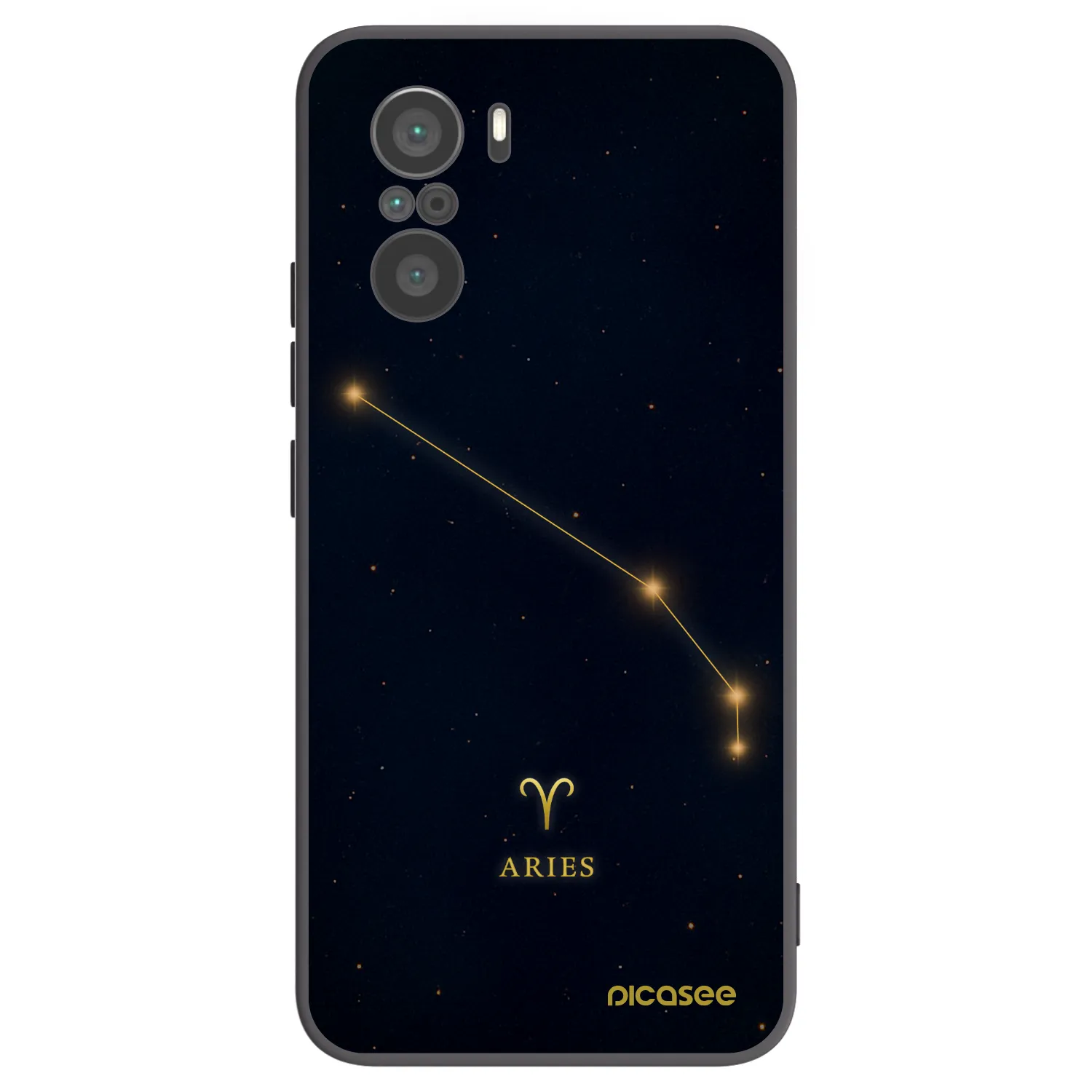 Picasee Xiaomi Poco F3 Hülle - Schwarzes Silikon - ARIES
