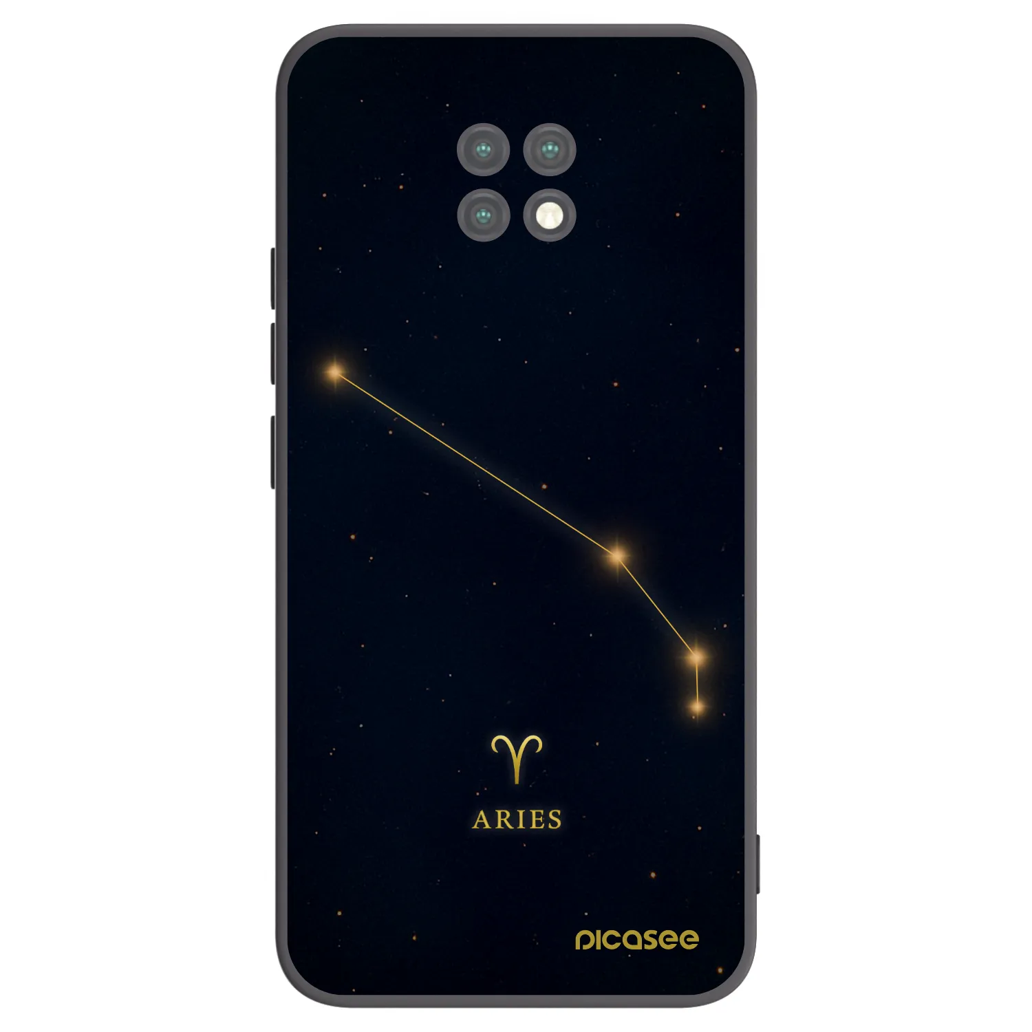 Picasee Xiaomi Redmi Note 9T Hülle - Schwarzes Silikon - ARIES