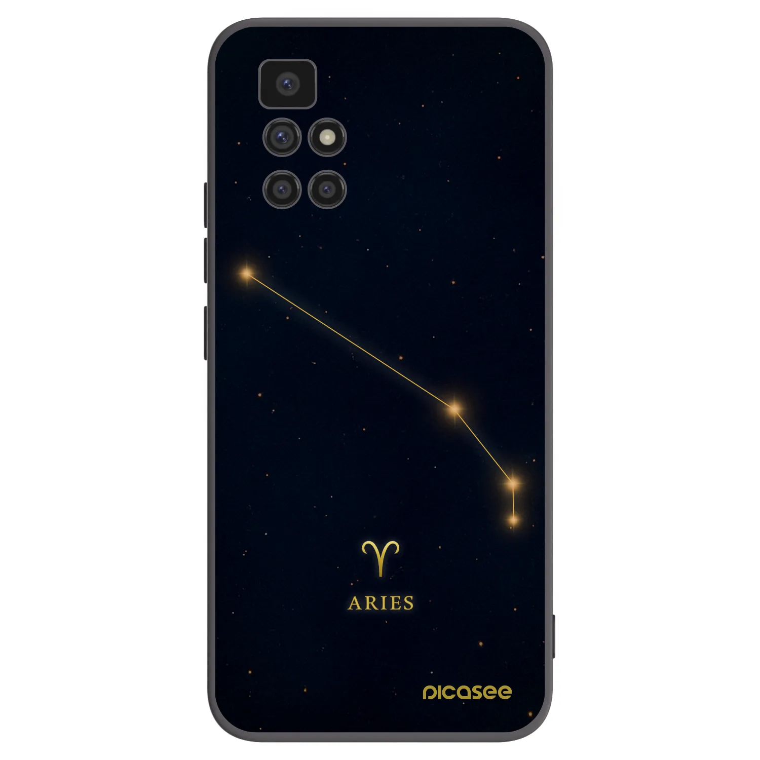 Picasee Xiaomi Redmi 10 Hülle - Schwarzes Silikon - ARIES