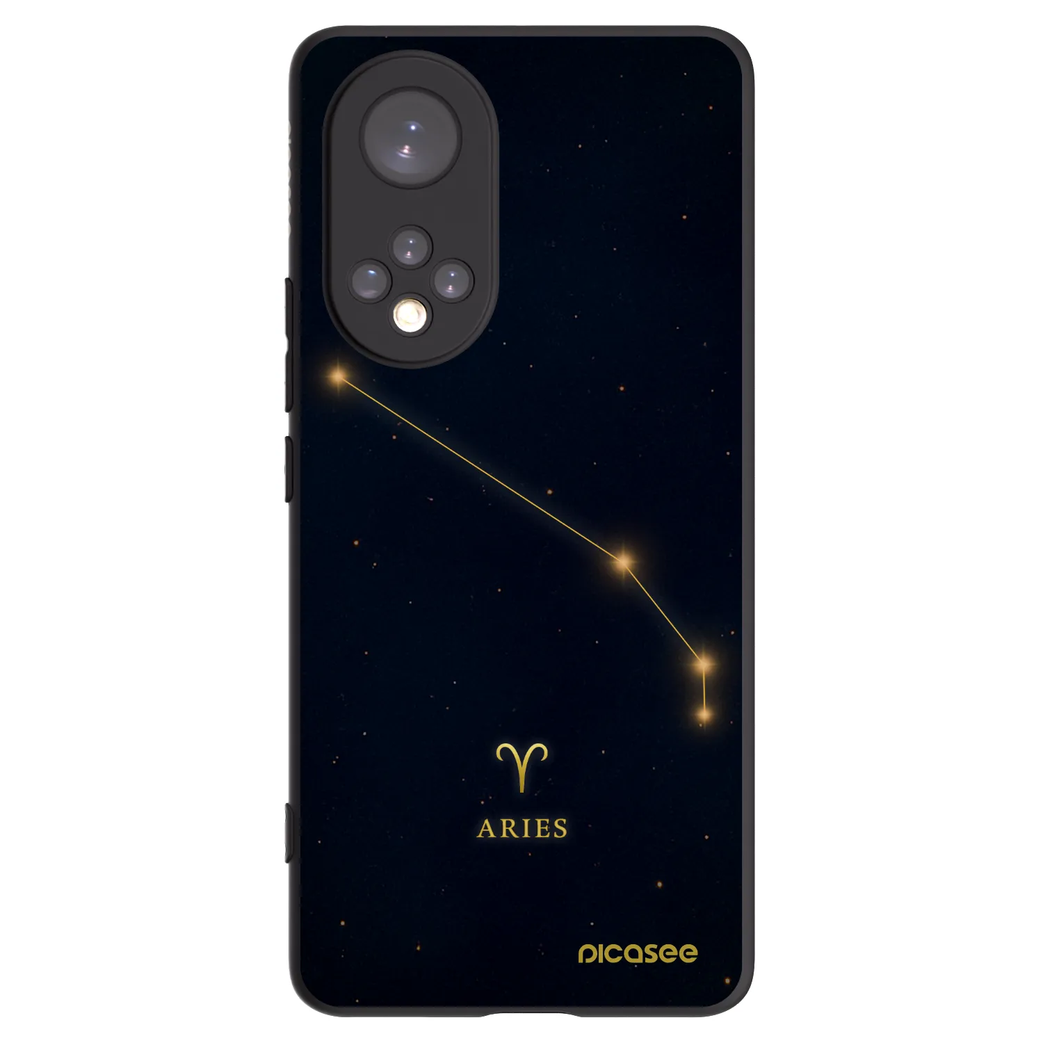 Picasee Honor 50 5G Hülle - Schwarzes Silikon - ARIES