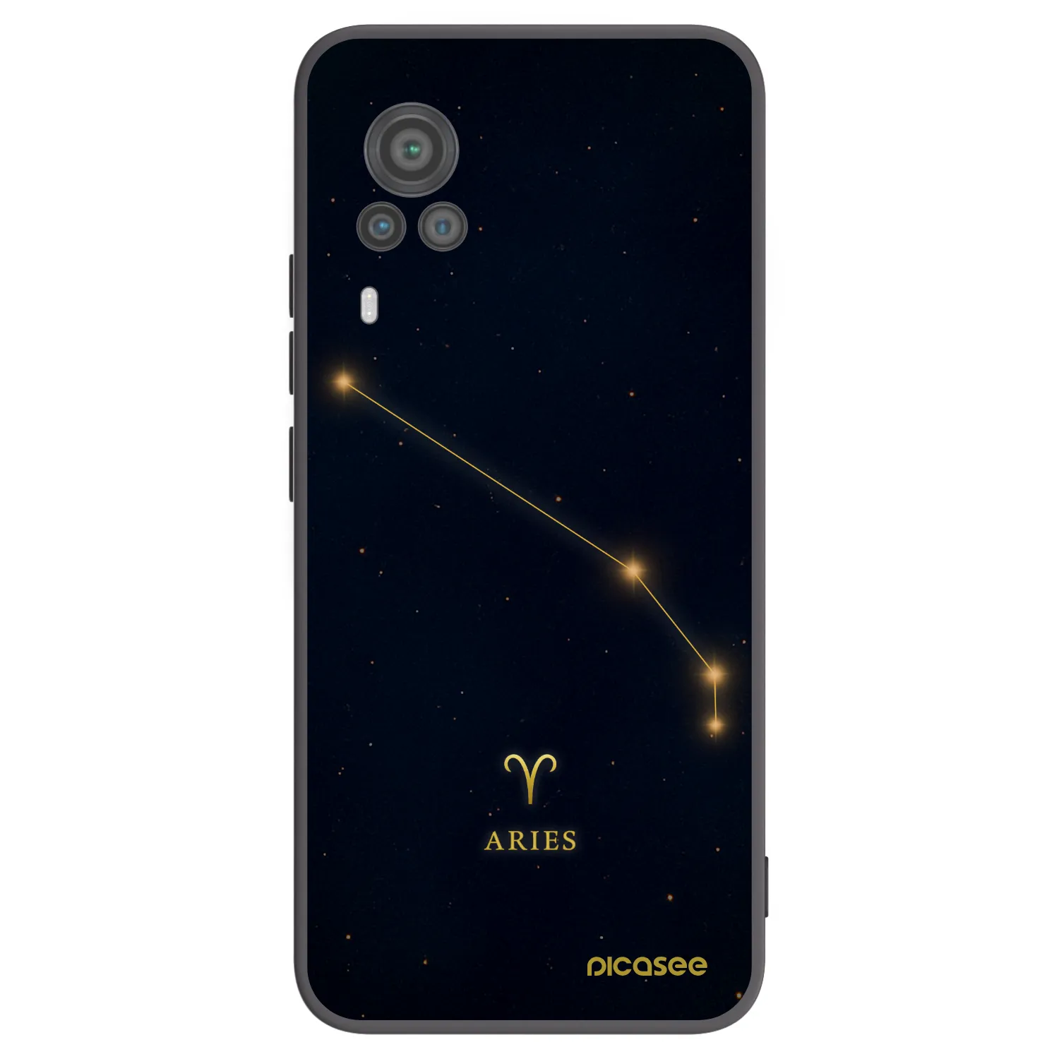 Picasee Vivo X60 Pro 5G Hülle - Schwarzes Silikon - ARIES