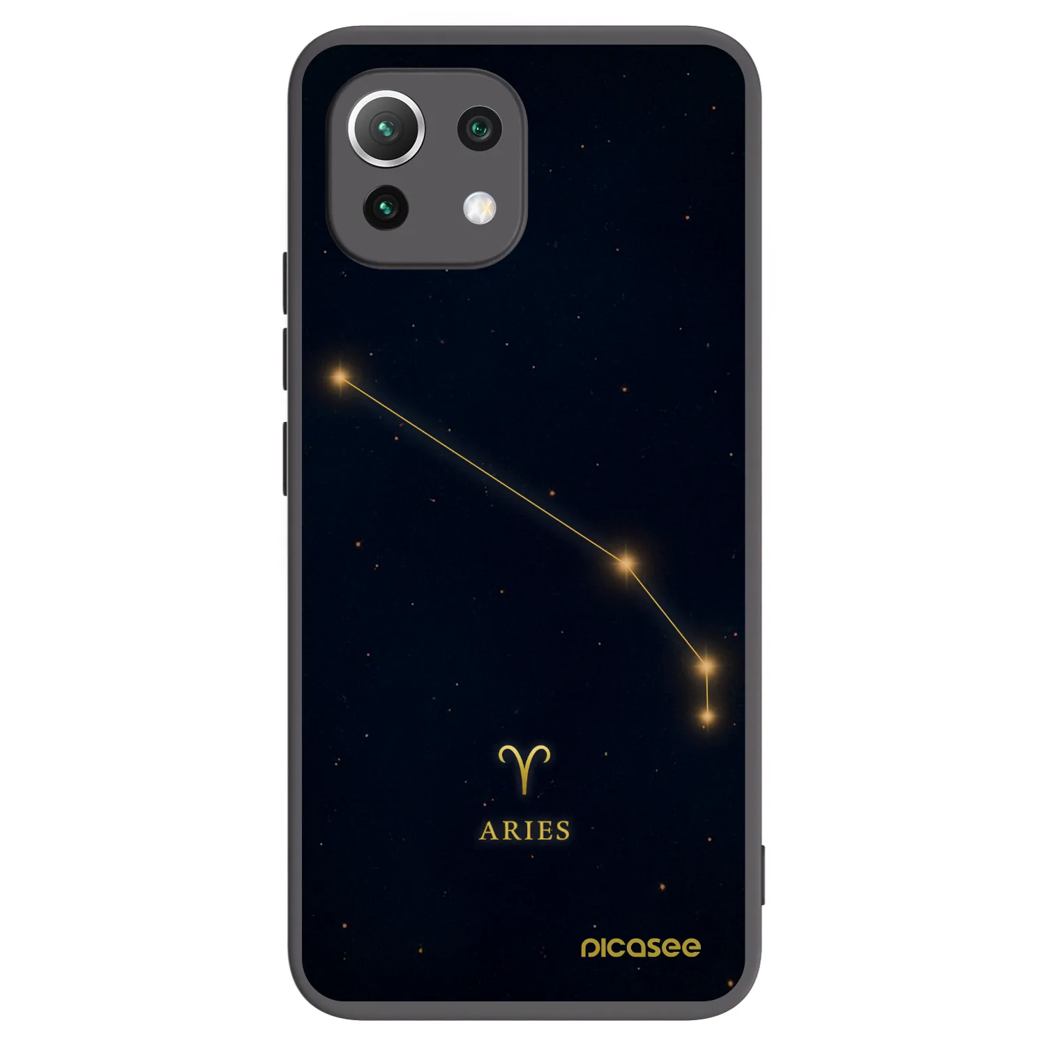 Picasee Xiaomi 11 Lite 5G NE Hülle - Schwarzes Silikon - ARIES