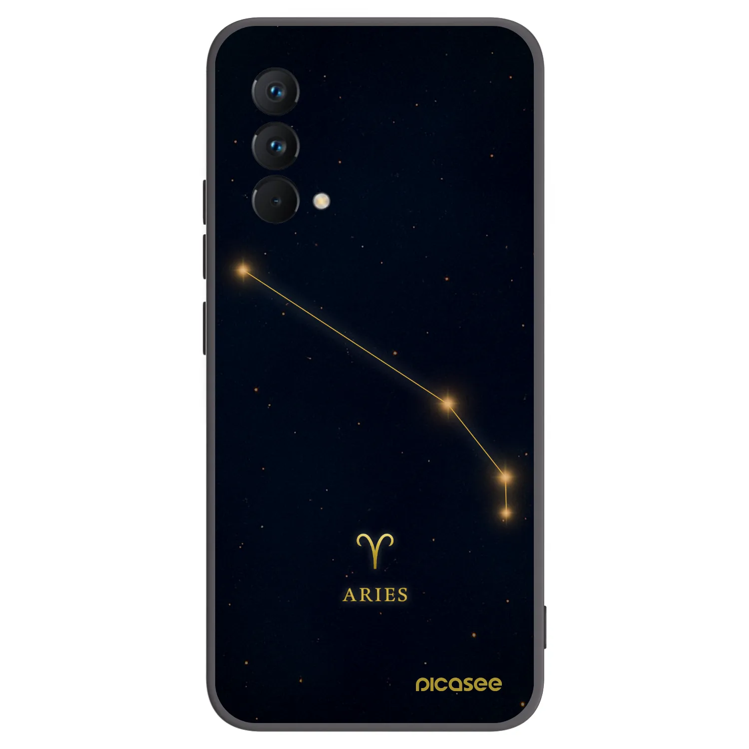 Picasee Realme GT Master Edition 5G Hülle - Schwarzes Silikon - ARIES
