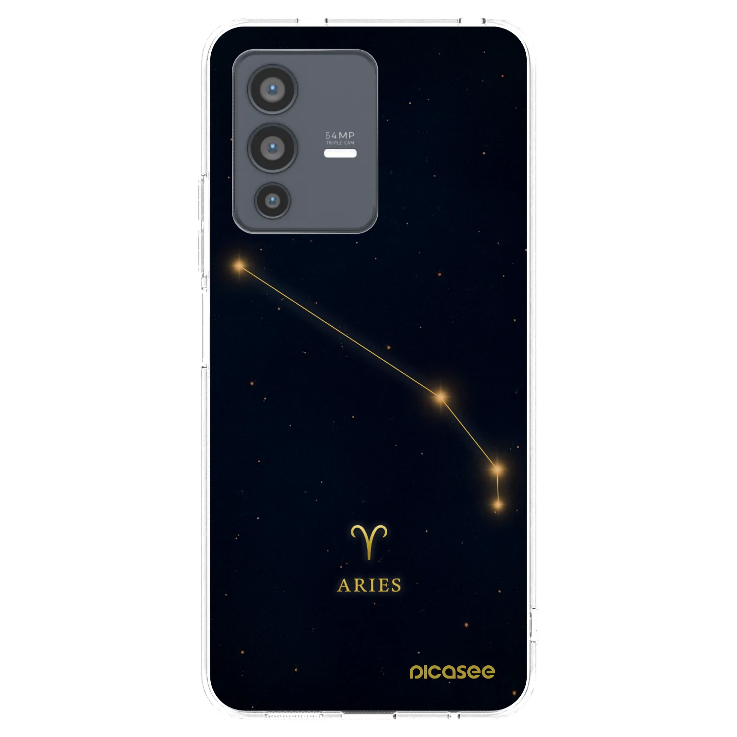 Picasee Vivo V23 5G Hülle - Transparentes Silikon - ARIES