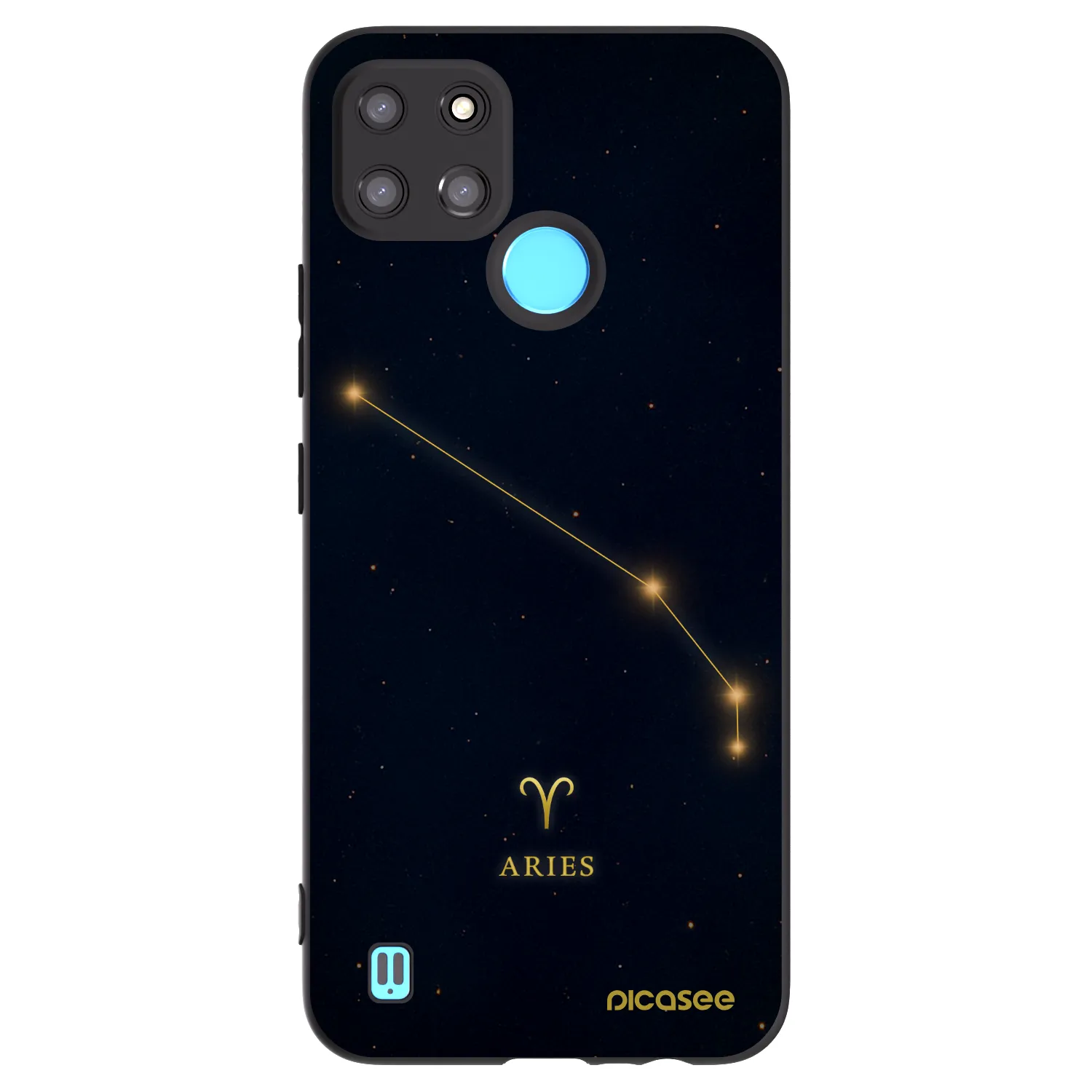 Picasee Realme C21Y Hülle - Schwarzes Silikon - ARIES