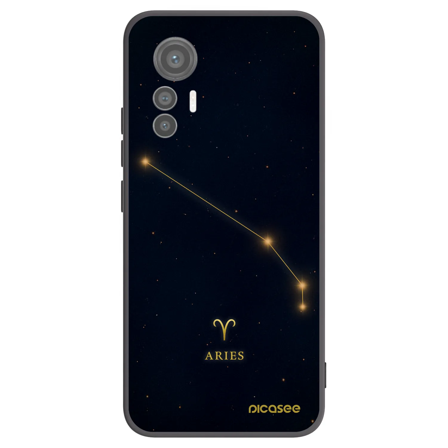 Picasee Xiaomi 12 Lite Hülle - Schwarzes Silikon - ARIES