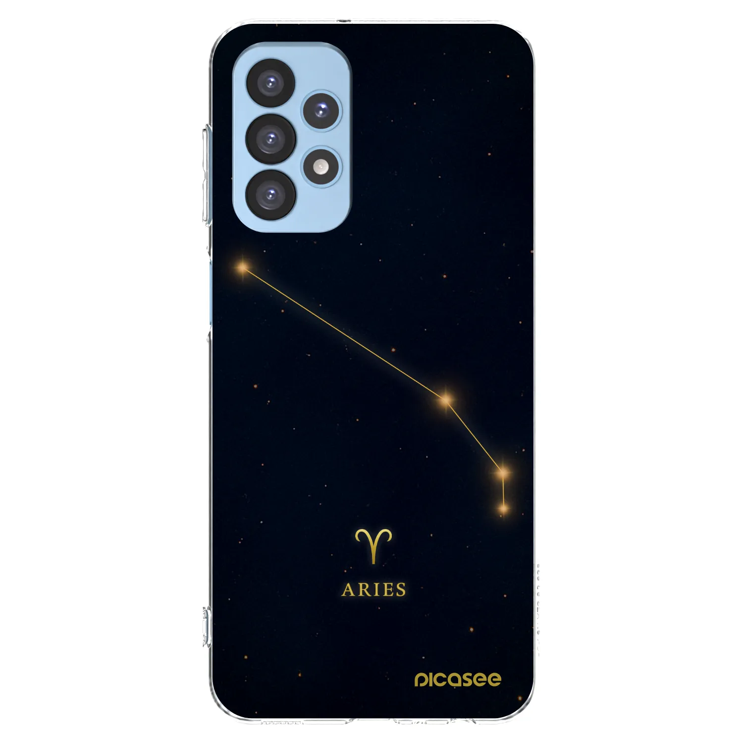 Picasee Samsung Galaxy A23 A235F 4G Hülle - Transparentes Silikon - ARIES