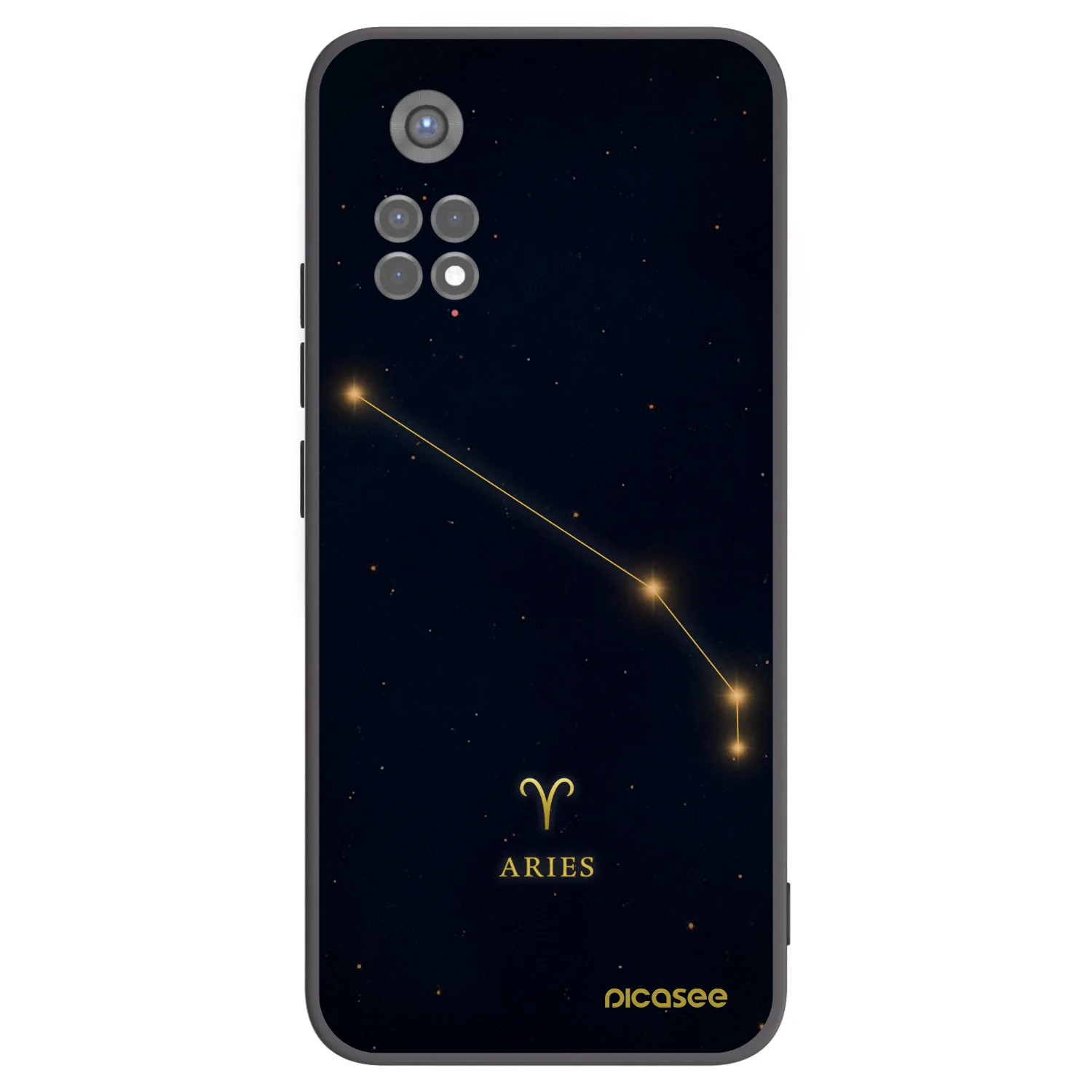 Picasee Xiaomi Redmi Note 11S 5G Hülle - Schwarzes Silikon - ARIES