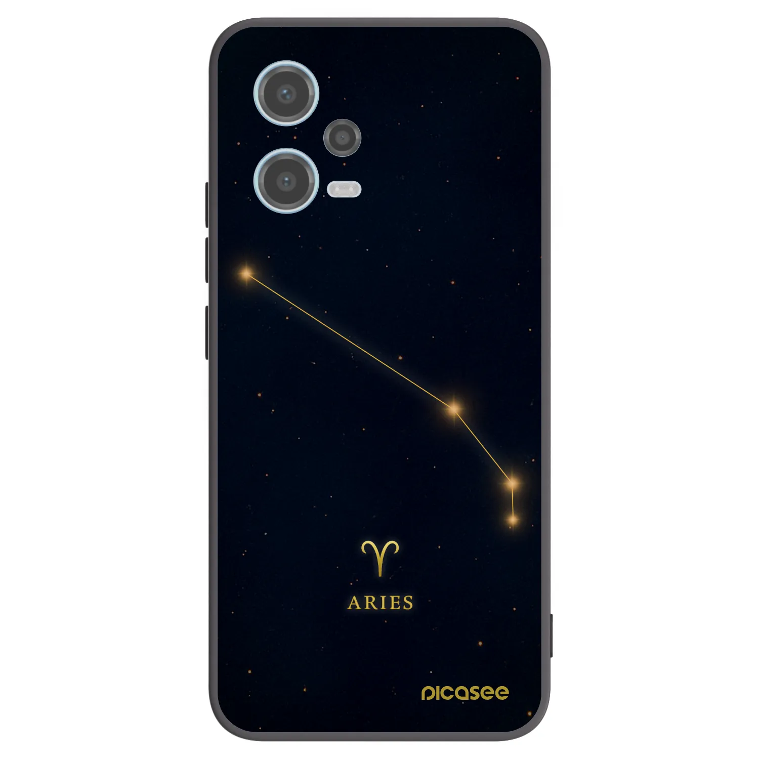 Picasee Xiaomi Redmi Note 12 5G Hülle - Schwarzes Silikon - ARIES
