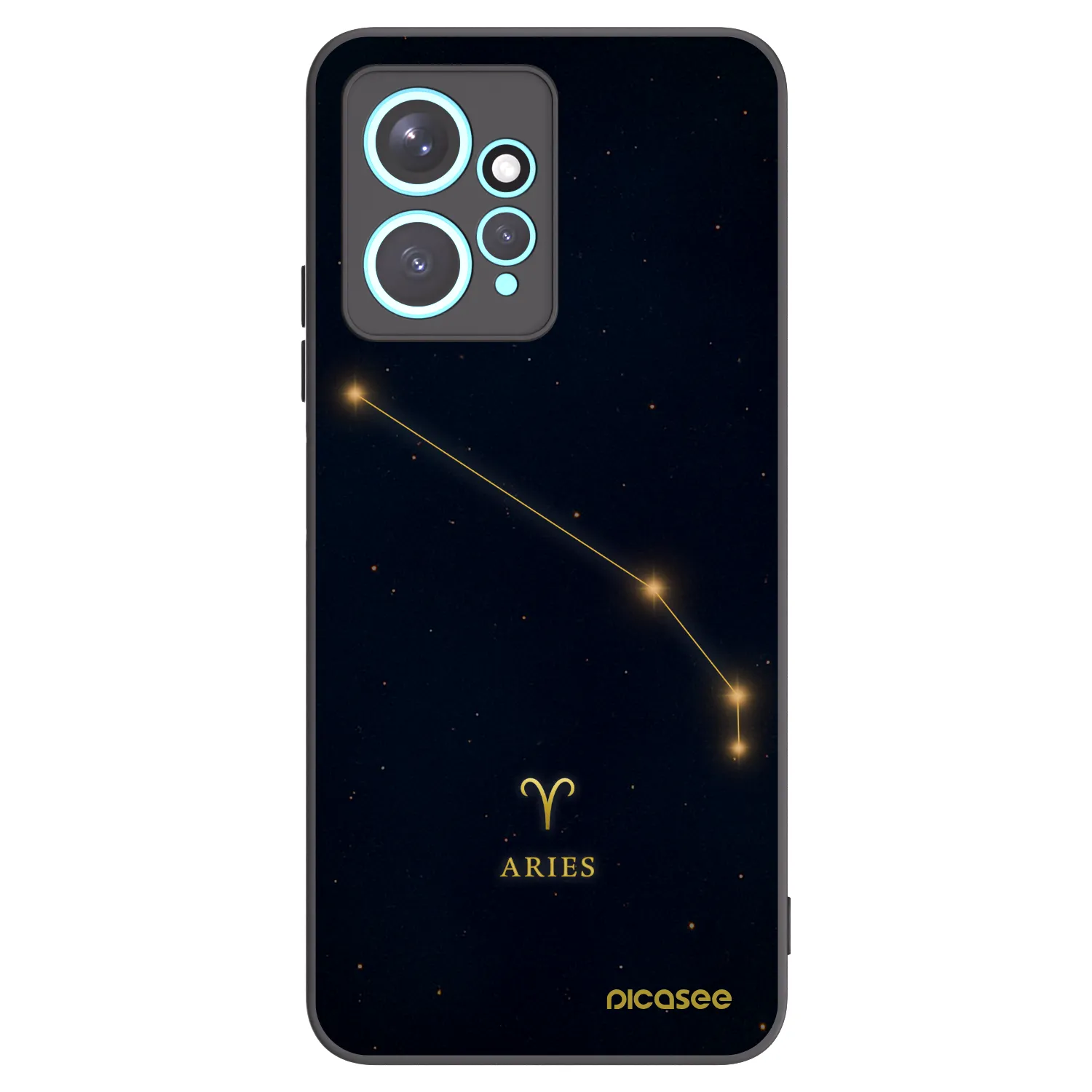 Picasee Xiaomi Redmi Note 12 4G Hülle - Schwarzes Silikon - ARIES