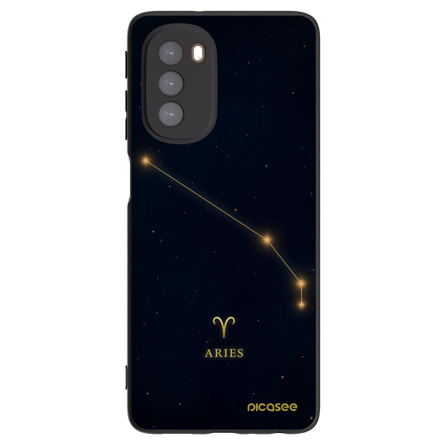 Picasee Motorola Moto G51 Hülle - Schwarzes Silikon - ARIES