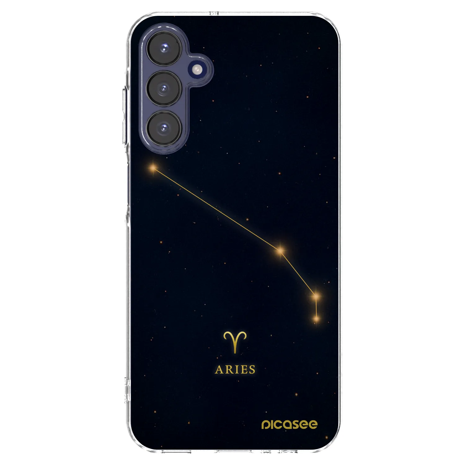 Picasee Samsung Galaxy A15 A155F 4G Hülle - Transparentes Silikon - ARIES