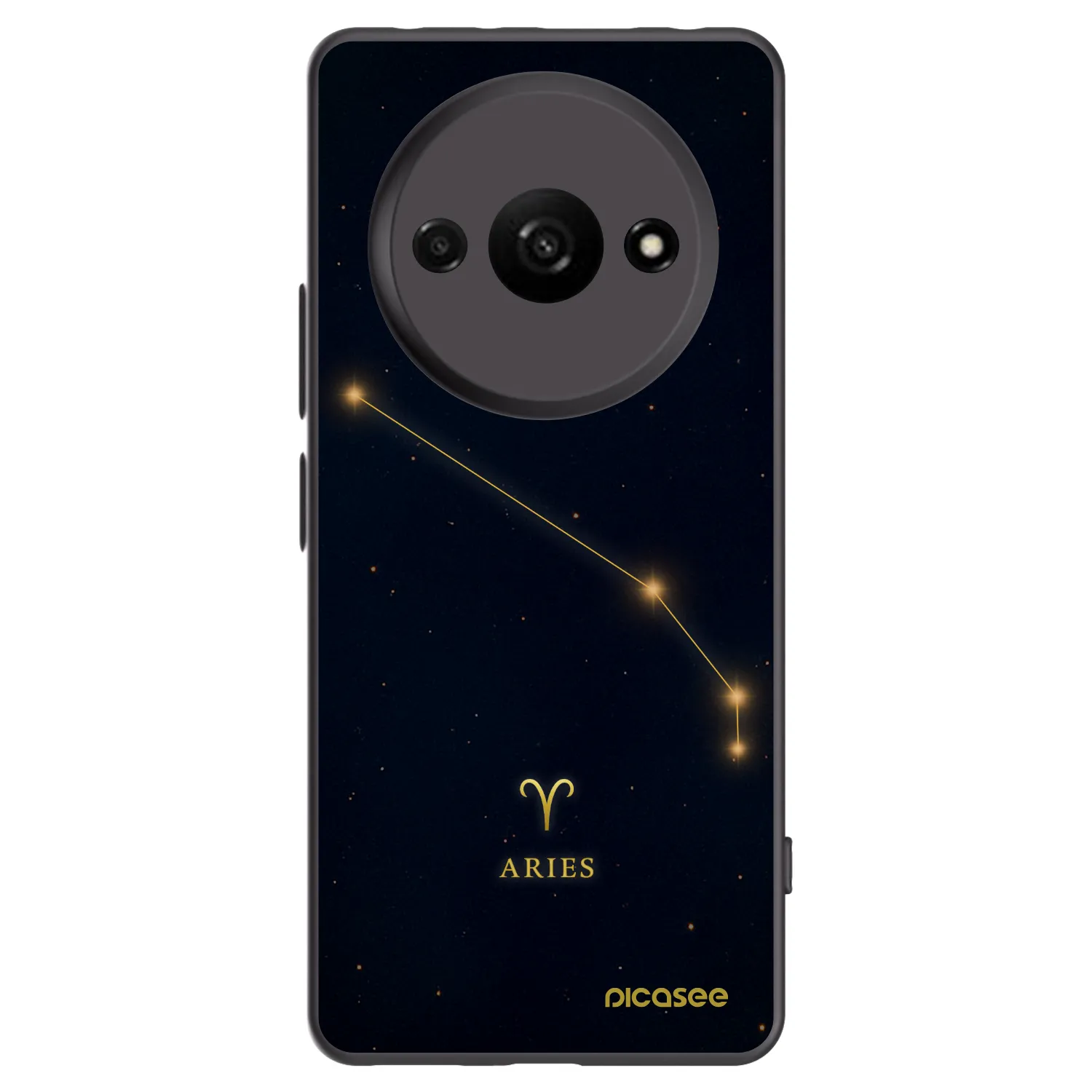 Picasee Xiaomi Redmi A3 Hülle - Schwarzes Silikon - ARIES