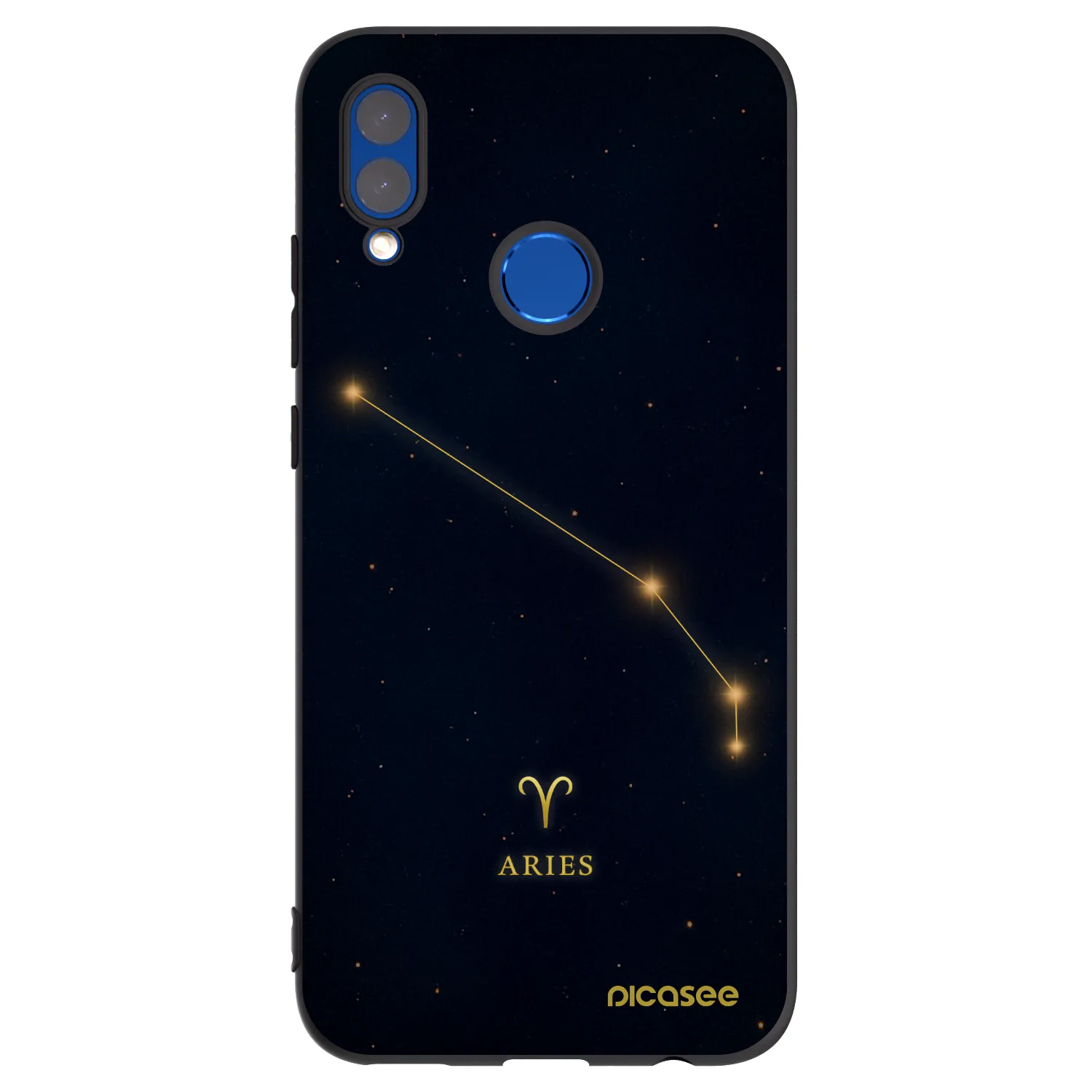 Picasee Huawei P Smart 2019 Hülle - Schwarzes Silikon - ARIES