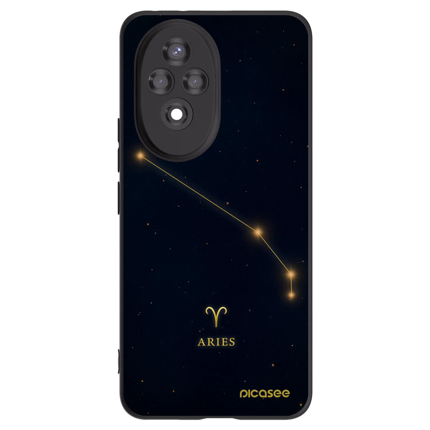 Picasee Honor 200 Pro 5G Hülle - Schwarzes Silikon - ARIES