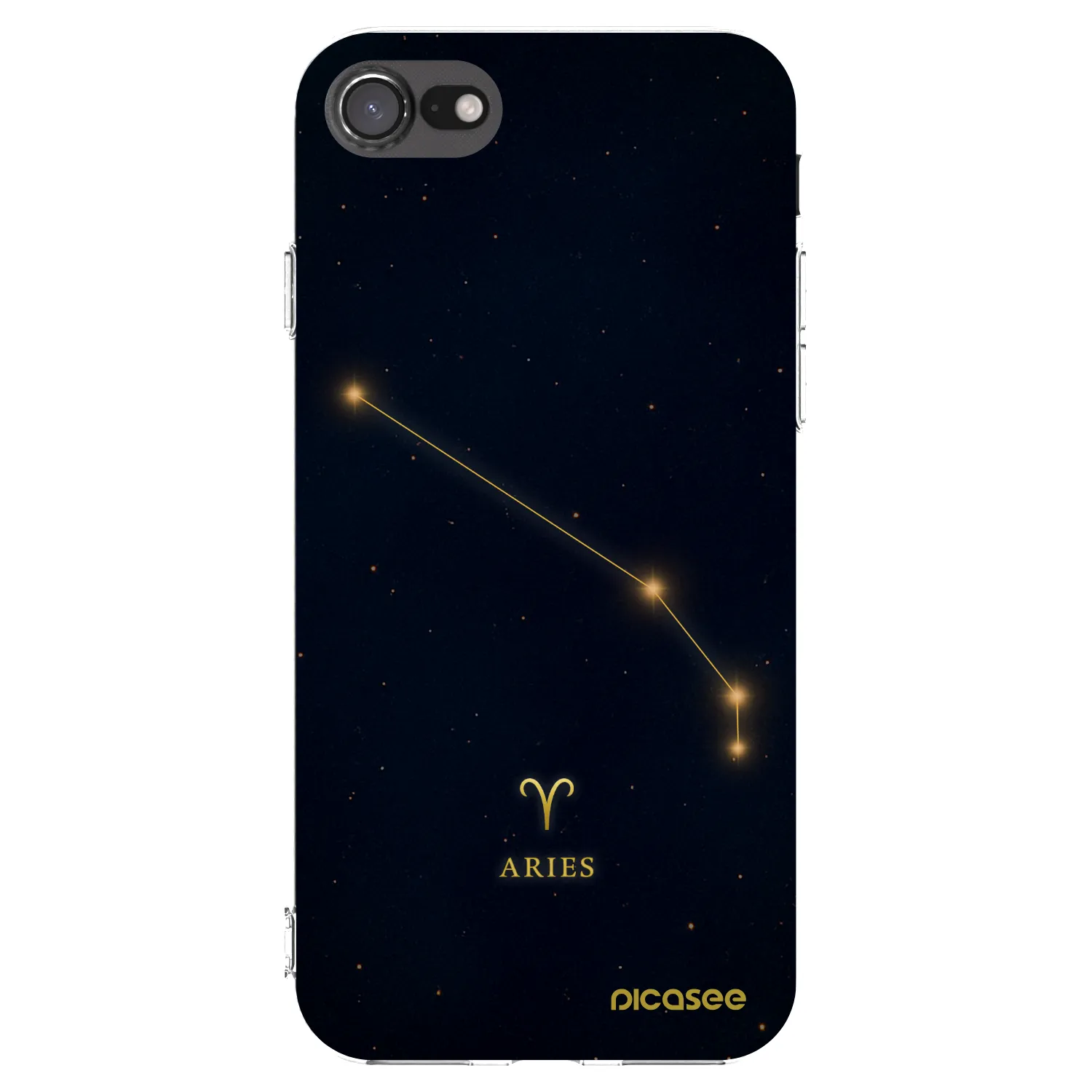 Picasee Apple iPhone 7 Hülle - Transparentes Silikon - ARIES