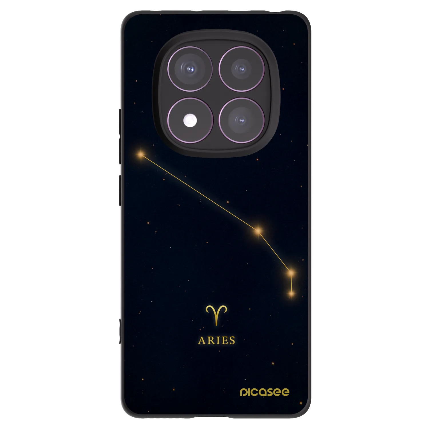 Picasee Xiaomi Redmi Note 14 Pro 4G Hülle - Schwarzes Silikon - ARIES