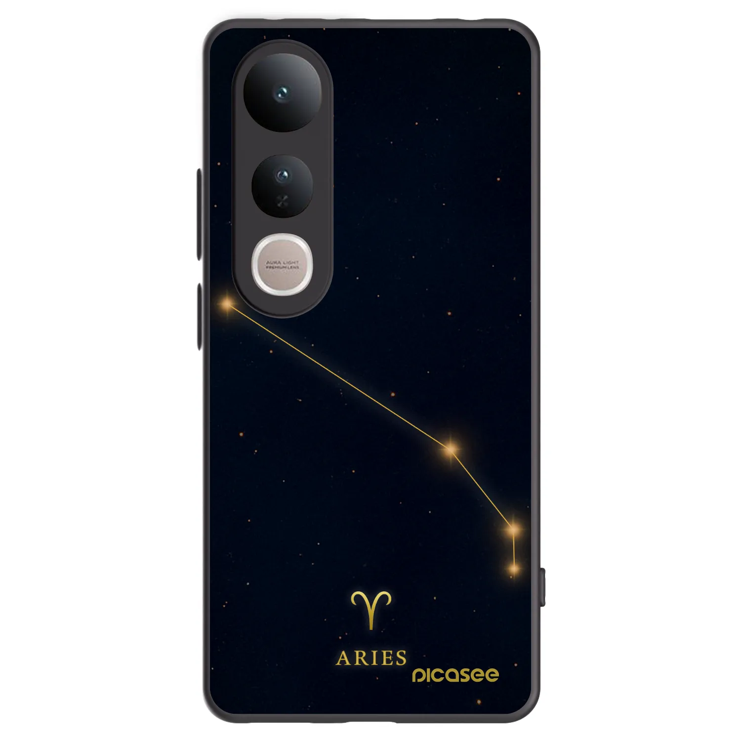 Picasee Vivo V50 Lite 5G Hülle - Schwarzes Silikon - ARIES