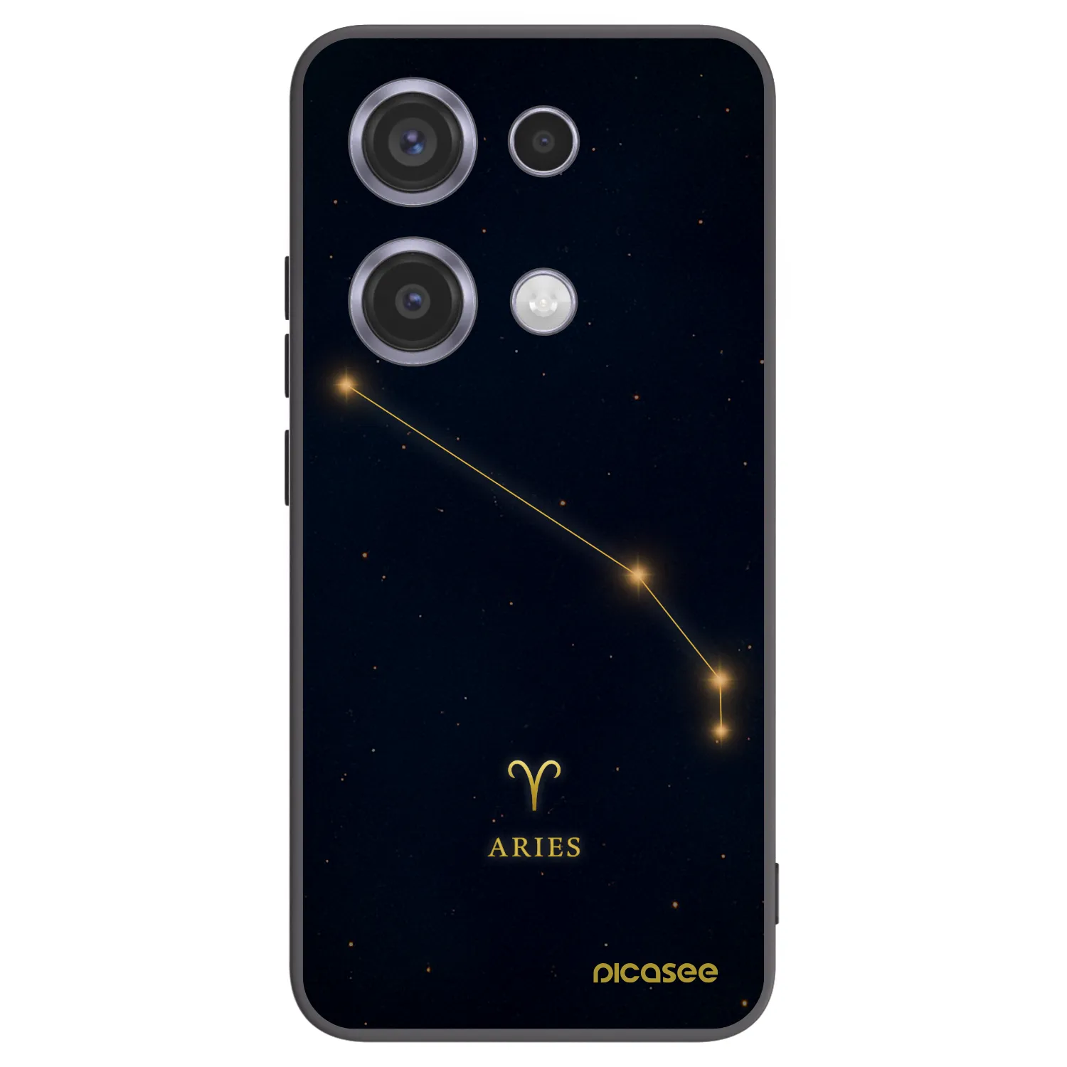 Picasee Xiaomi Redmi Note 14S Hülle - Schwarzes Silikon - ARIES