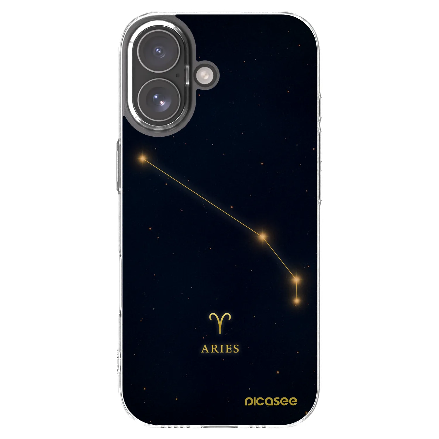 Picasee Apple iPhone 17 Hülle - Transparentes Silikon - ARIES