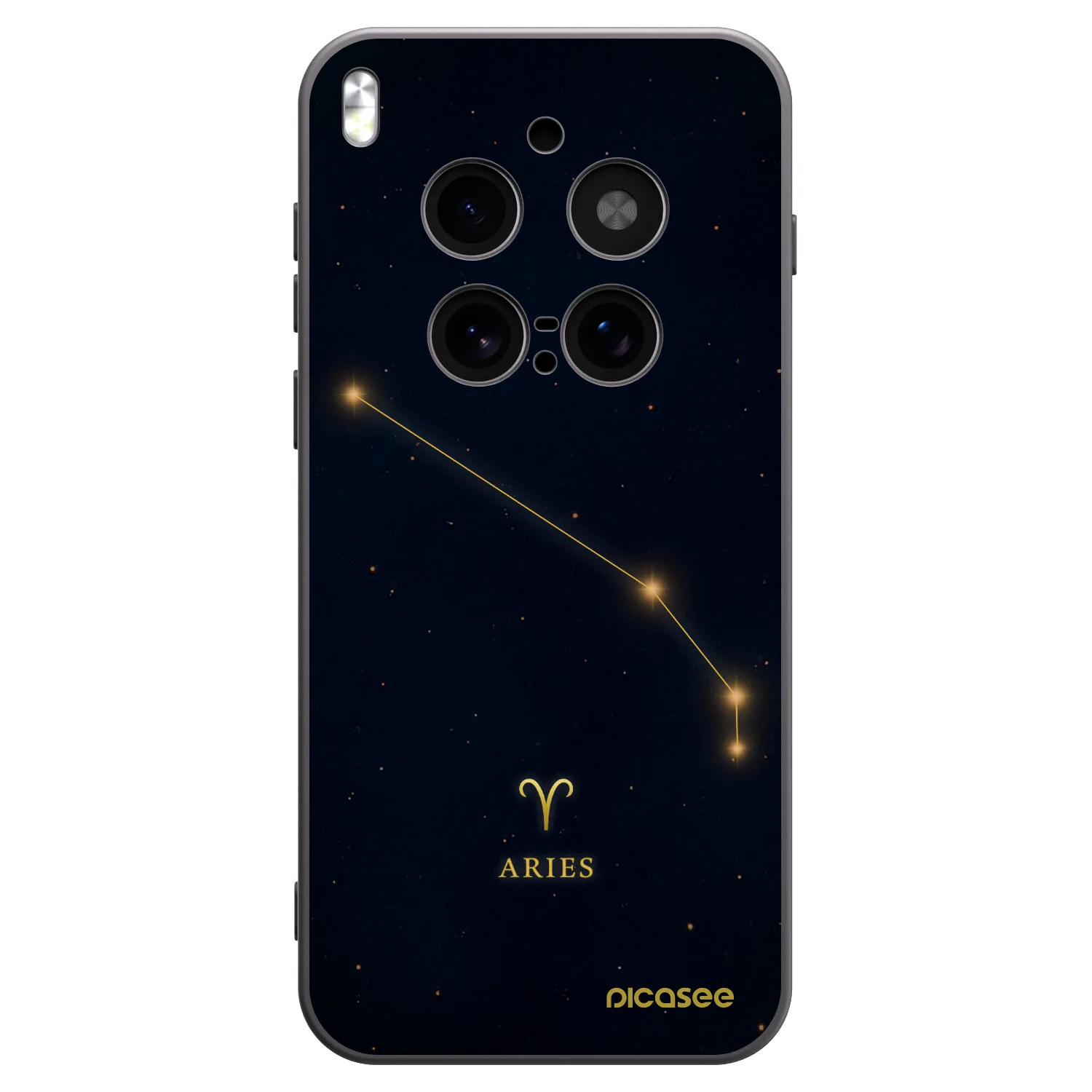 Picasee Vivo X300 Pro Hülle - Schwarzes Silikon - ARIES