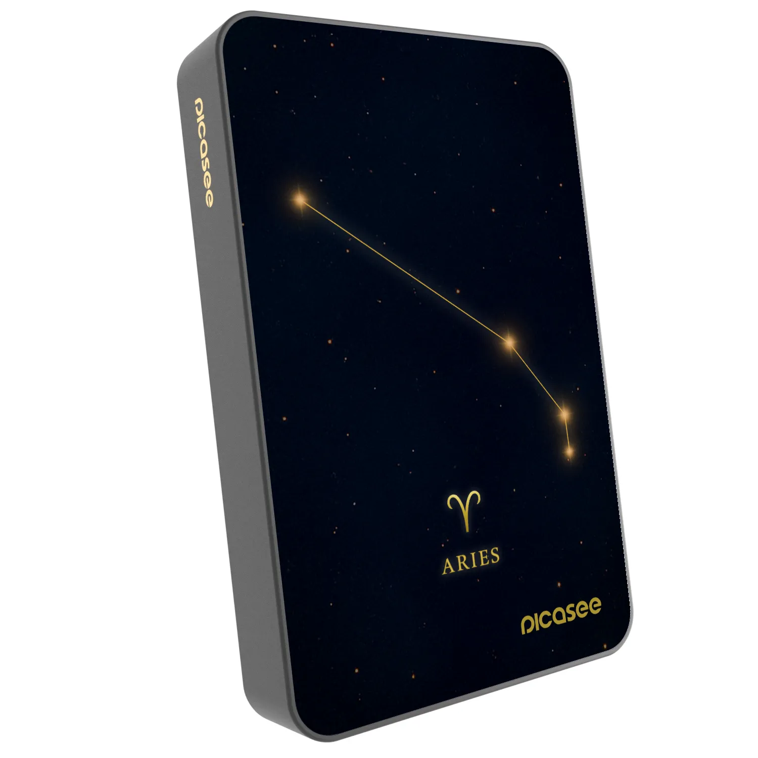 Picasee Powerbank mit MagSafe 10 000 mAh Grau - ARIES