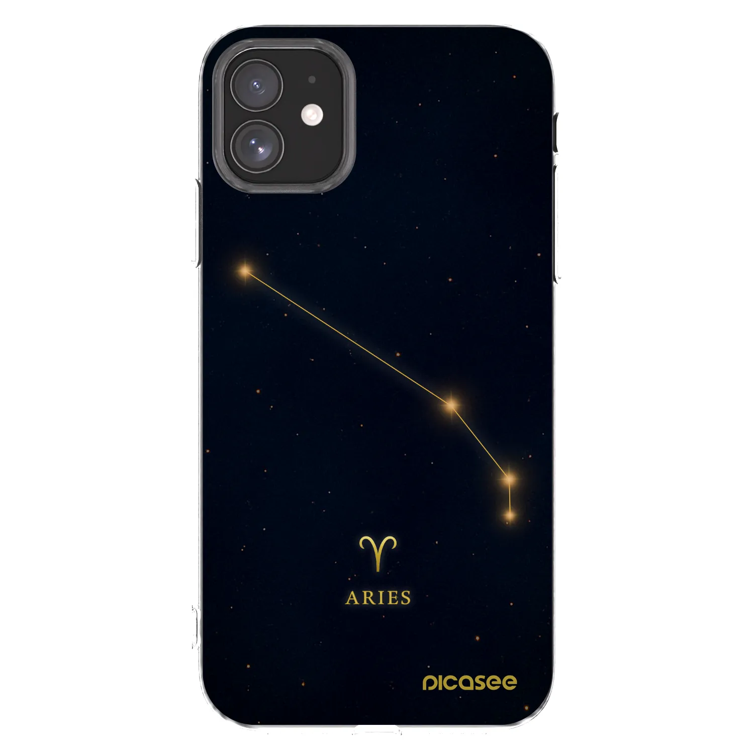 Picasee Apple iPhone 11 Hülle - Transparentes Silikon - ARIES