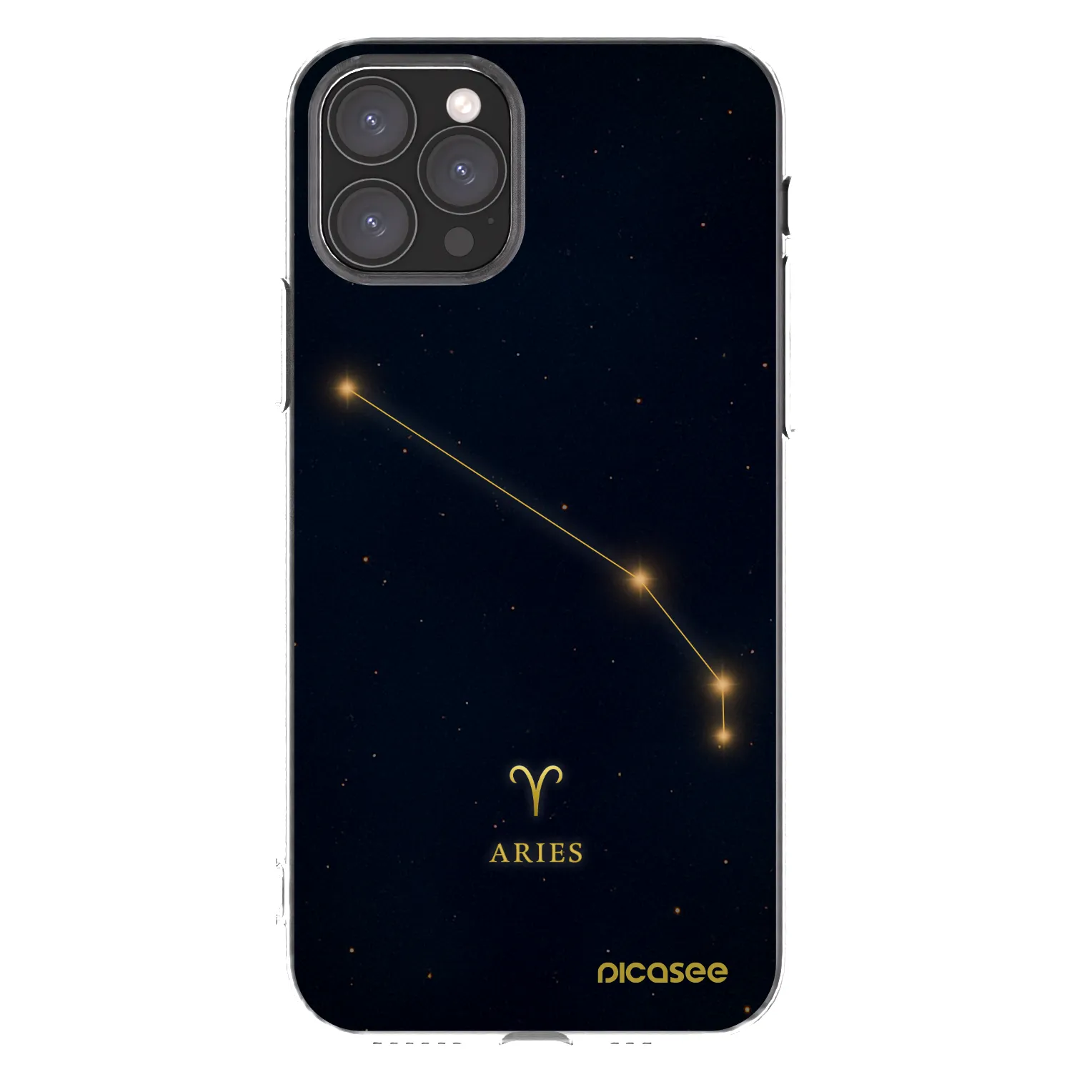 Picasee Apple iPhone 11 Pro Hülle - Transparentes Silikon - ARIES