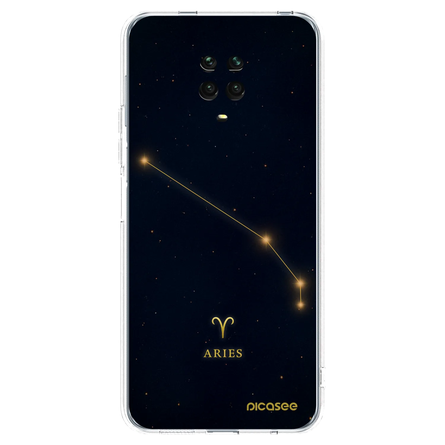 Picasee Xiaomi Redmi Note 9 Pro Hülle - Transparentes Silikon - ARIES