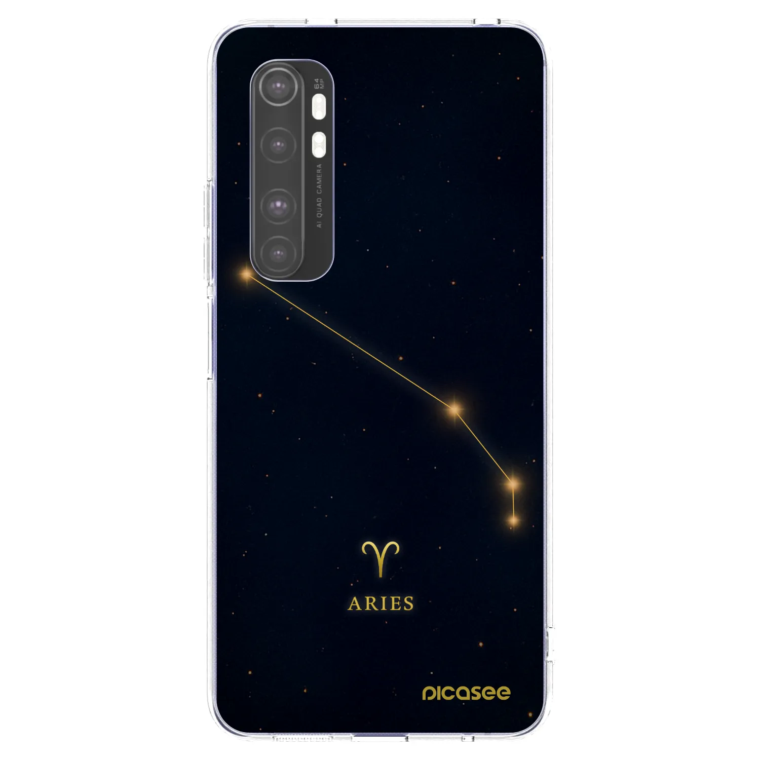 Picasee Xiaomi Mi Note 10 Lite Hülle - Transparentes Silikon - ARIES