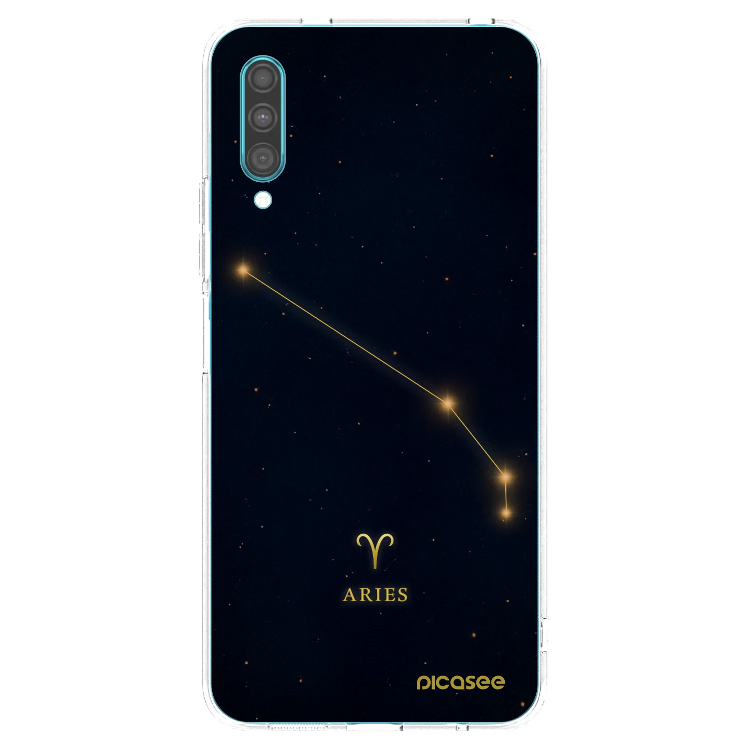 Picasee Samsung Galaxy A30s A307F Hülle - Transparentes Silikon - ARIES