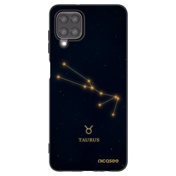Picasee Samsung Galaxy A12 A125F Hülle - Schwarzes Silikon - TAURUS