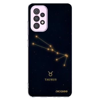 Picasee Samsung Galaxy A32 5G A326B Hülle - Transparentes Silikon - TAURUS