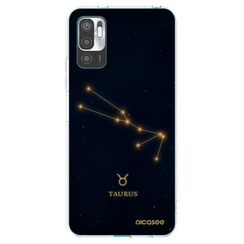 Picasee Xiaomi Redmi Note 10 5G Hülle - Transparentes Silikon - TAURUS