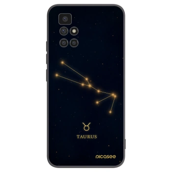 Picasee Xiaomi Redmi 10 Hülle - Schwarzes Silikon - TAURUS