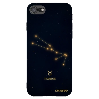 Picasee Apple iPhone SE 2022 Hülle - Transparentes Silikon - TAURUS